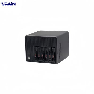 Size Customized NAS Chassis With Black Aluminum Alloy Panel Enclosure OEM